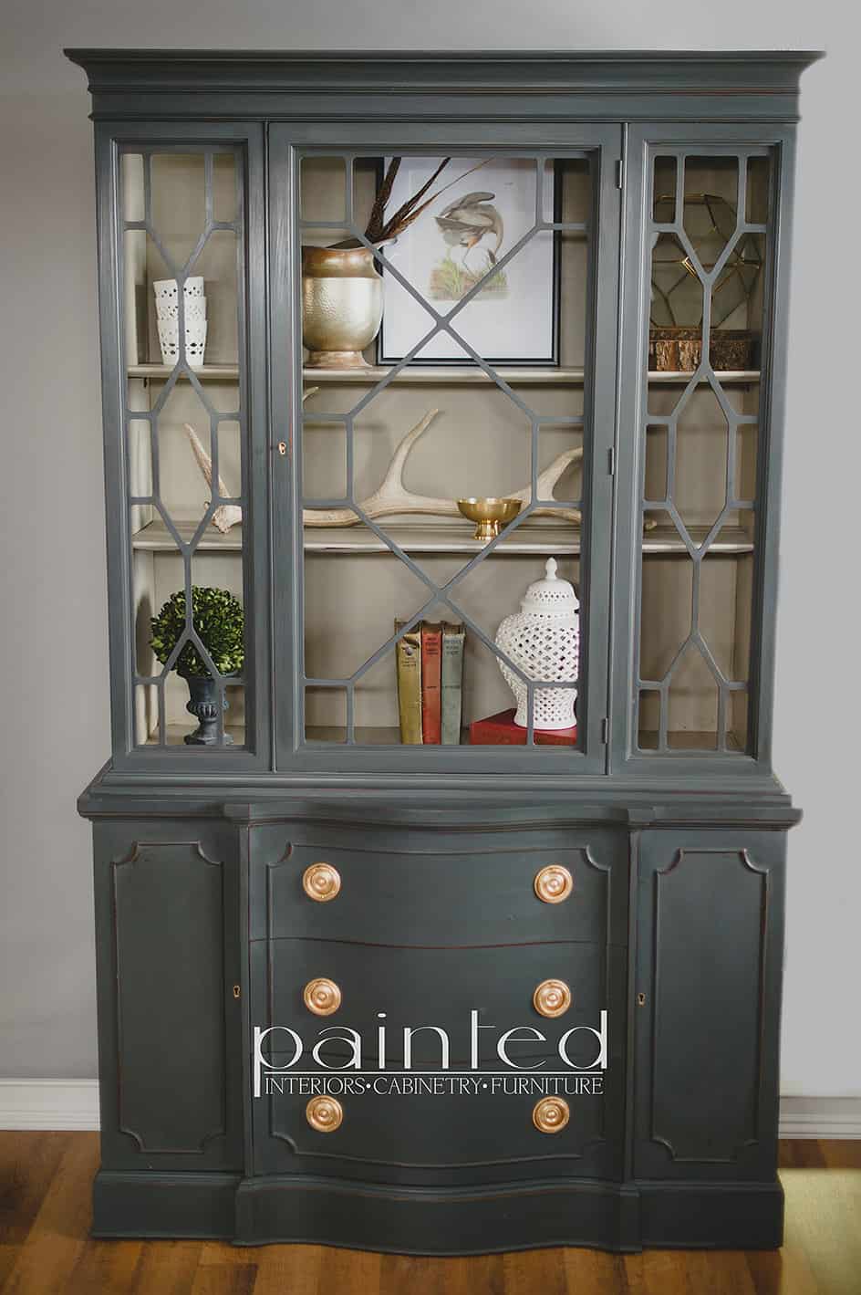 Antique China Cabinet In Annie Sloan Painted By Kayla Payne