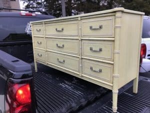 Vintage faux bamboo dresser by Henry Link from the Bali Hai collection.