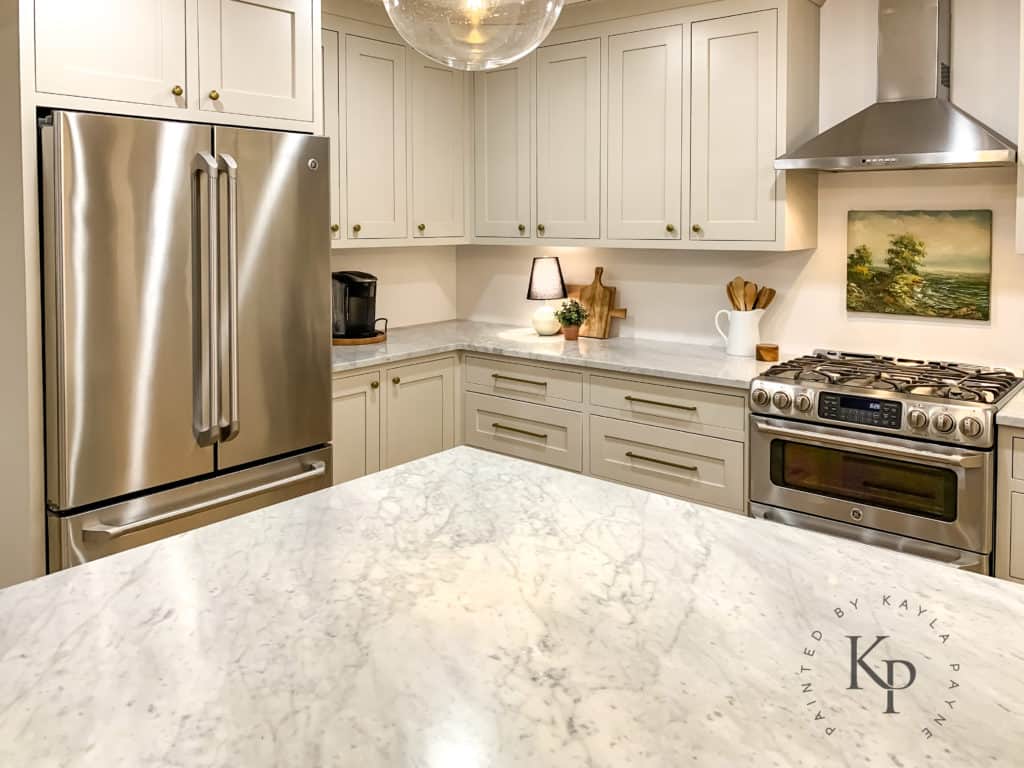 revere pewter kitchen wall