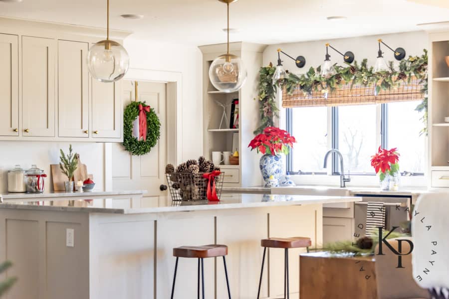 Holiday Home Tour - Living Room & Kitchen - Painted by Kayla Payne