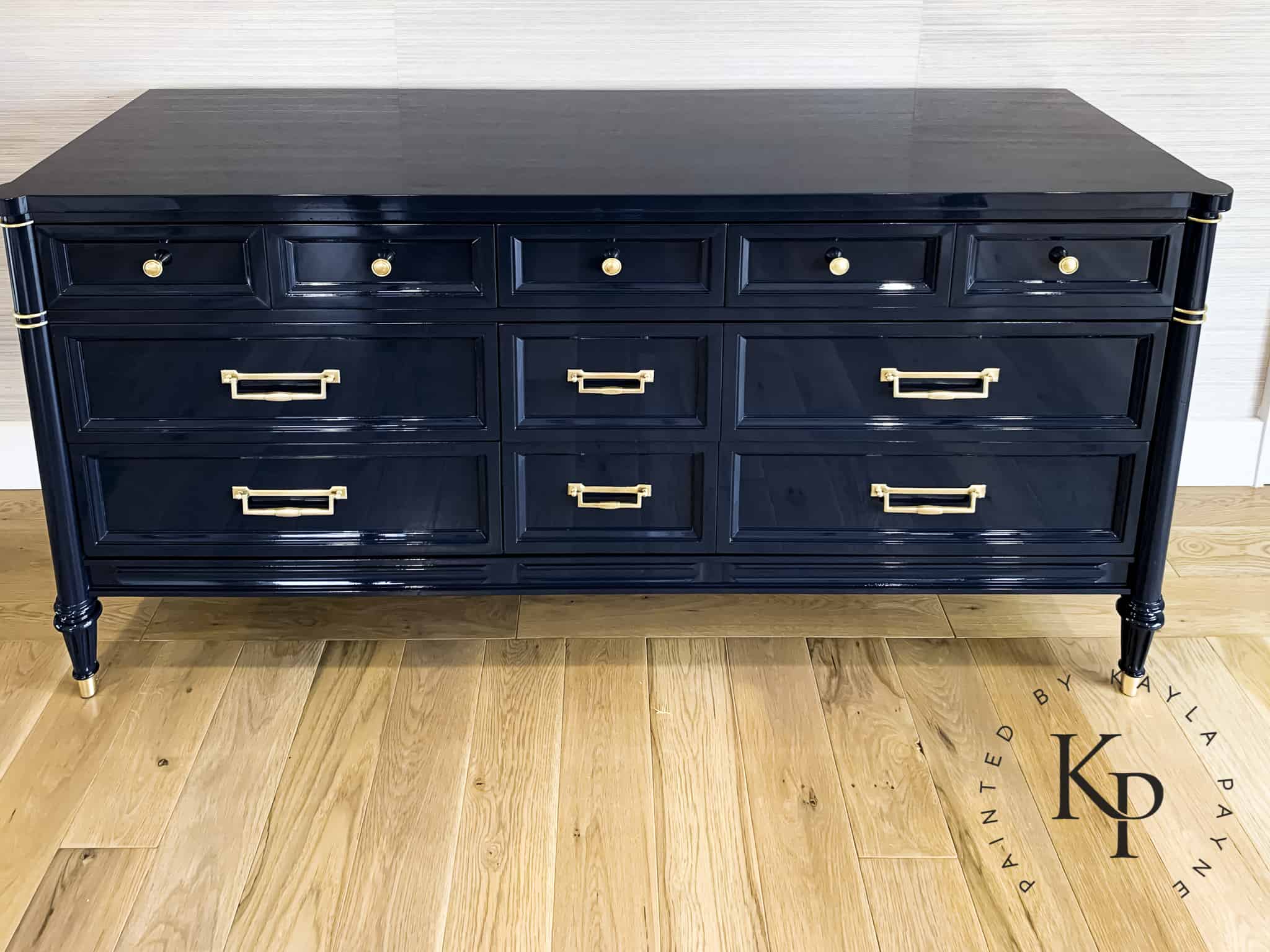 high gloss navy dresser-34 - Painted by Kayla Payne