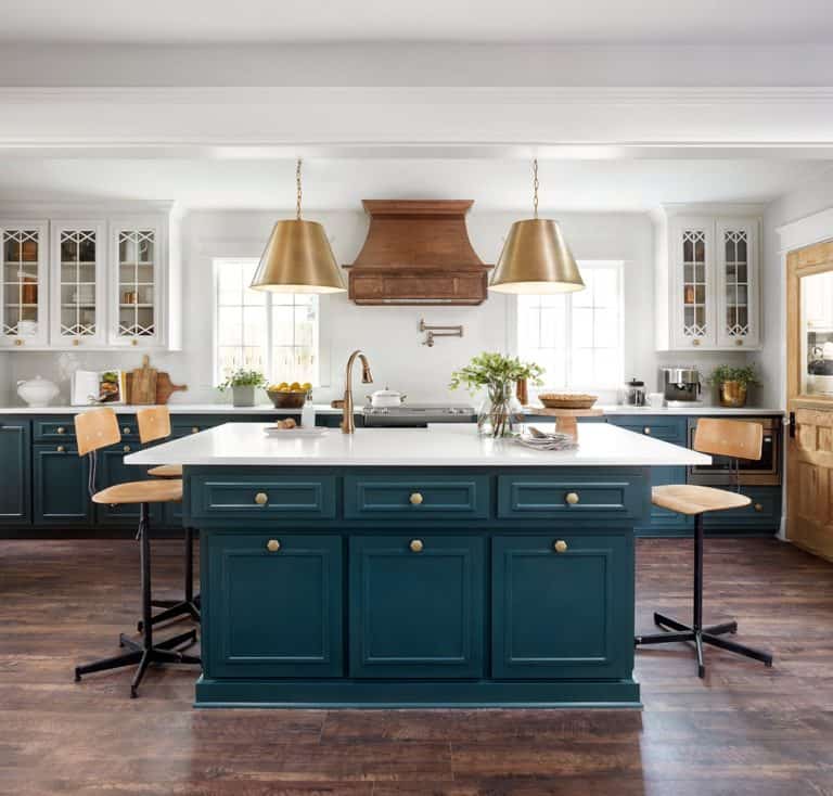 Van courtland blue cabinets