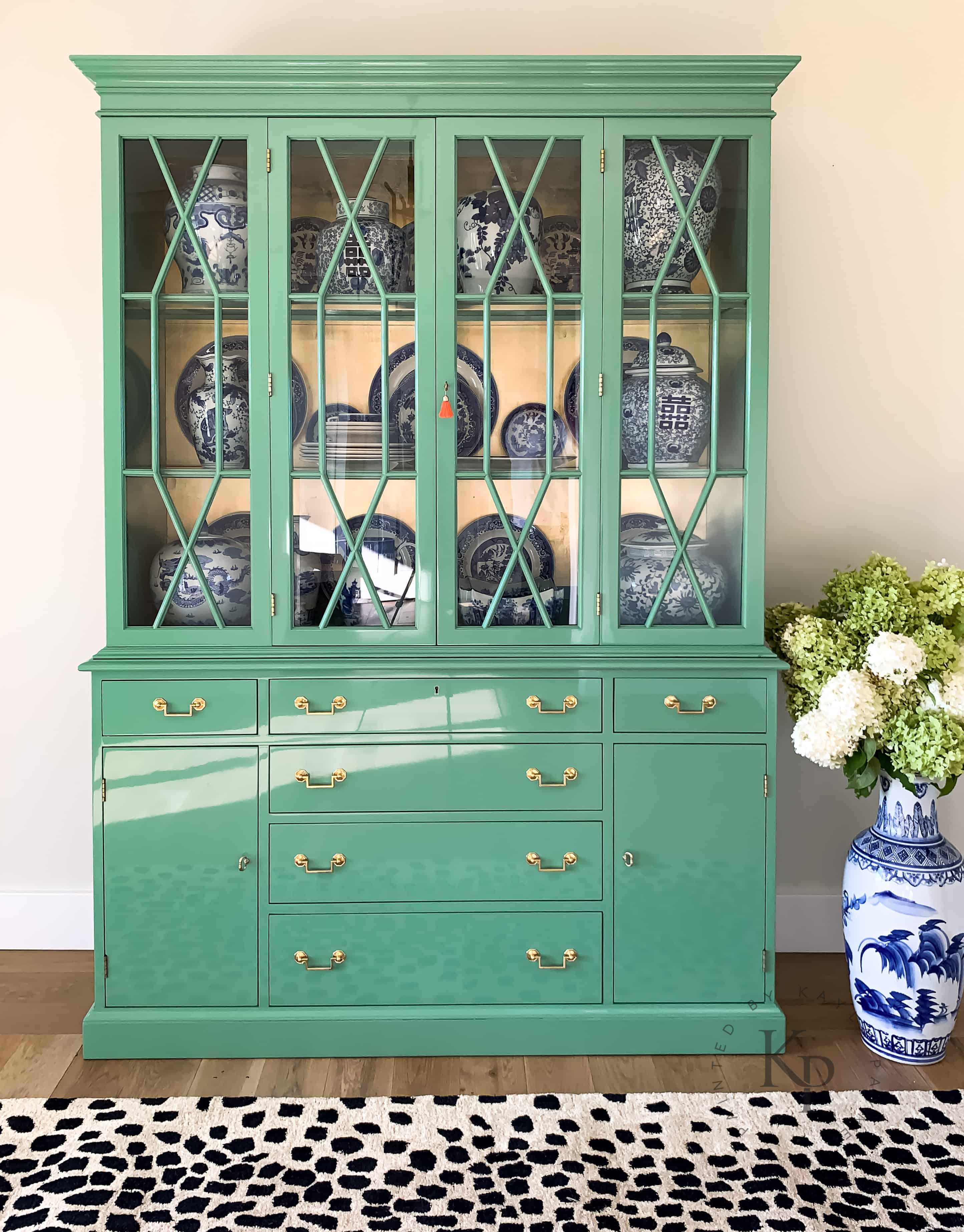 China Cabinet Makeover Before And After